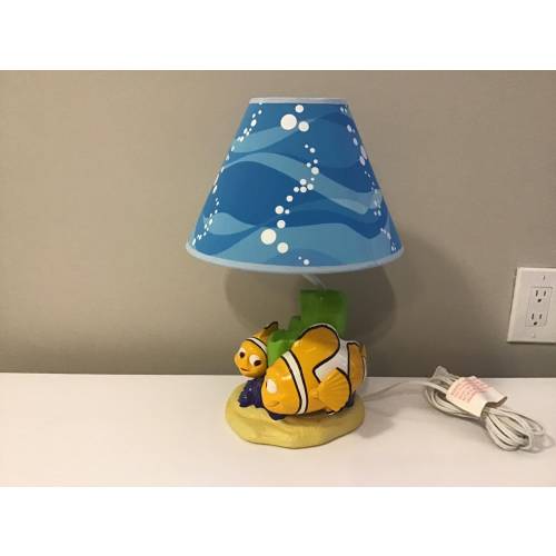 Disney Pixar style Finding Nemo Table Lamp with Original Shade by Hampton 15&quot;