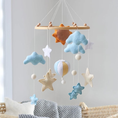 Baby Mobile Handmade Noliboobaby - Hot Air Balloon