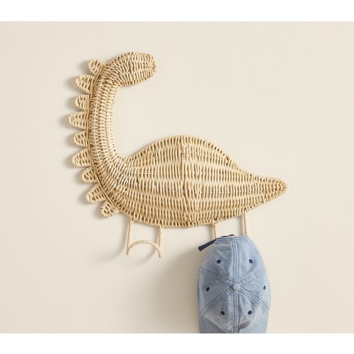 Rattan Dino Hook Rack (16" x 18")