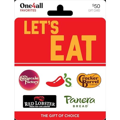 One4all Let's Eat Physical Gift Card