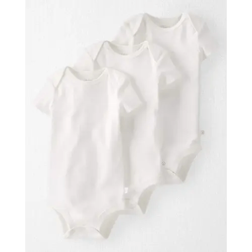 Baby 3-Pack Organic Cotton Rib Bodysuits - Little Planet | Carter's