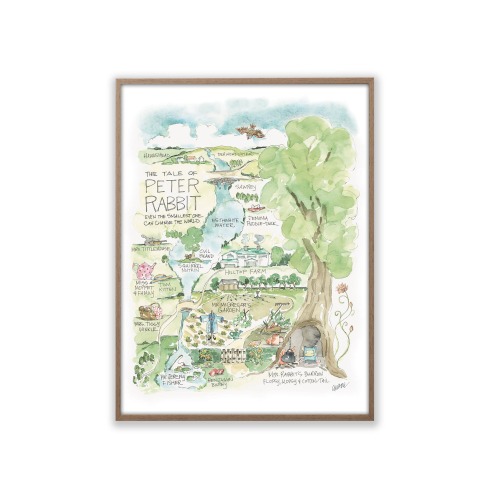 Peter Rabbit Story Map Print