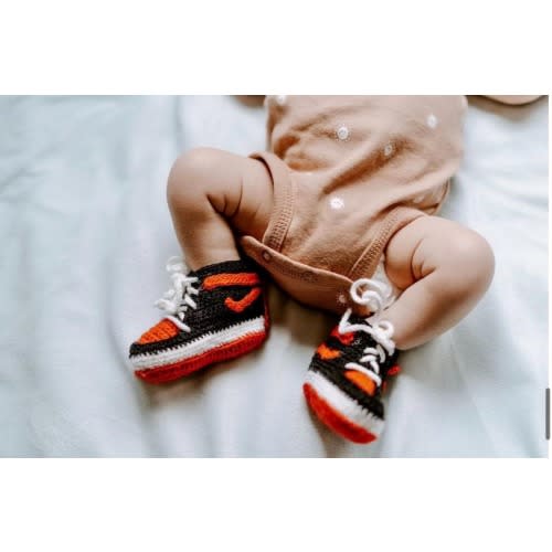 Custom Crocheted Baby Sneakers (NB - 6 months)