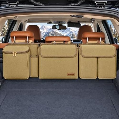 Trunk Organizer, Backseat Hanging with Cooler for Medium & Large SUV, RV