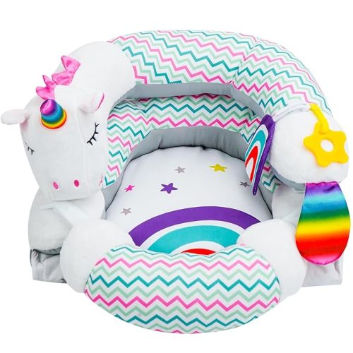 Lovvie & Joy 2-in-1 Tummy Time Mat & Seated Support Pillow