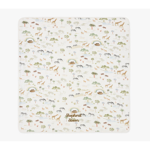 Noah's Ark Bamboo Viscose Baby Blanket