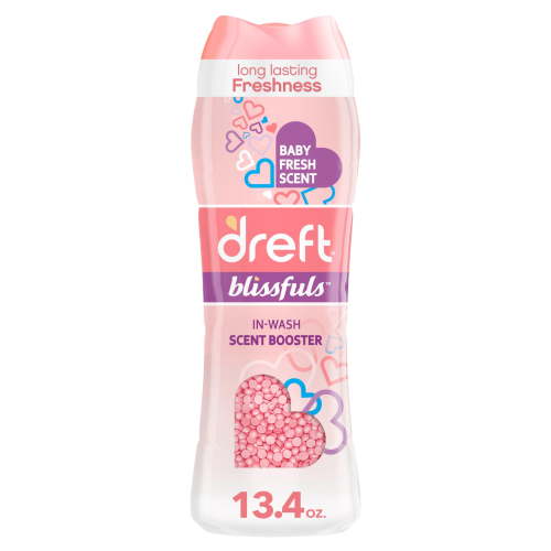Dreft Blissfuls In-Wash Scent Booster Beads, Baby Fresh, 13.4 oz