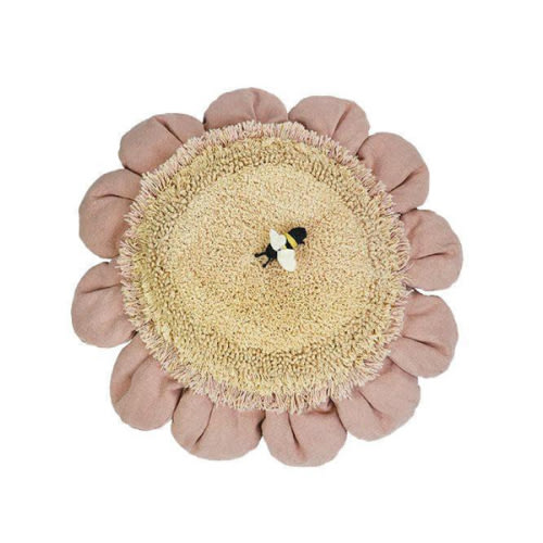 FLOOR CUSHION PINK DAISY