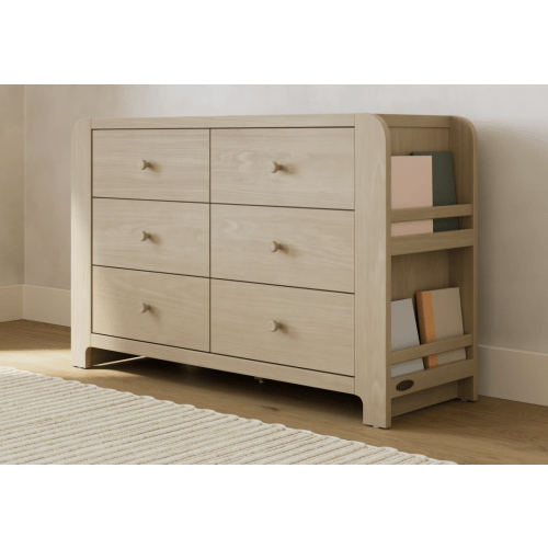 Graco Read-with-Me 6 Drawer Dresser with Bookshelves