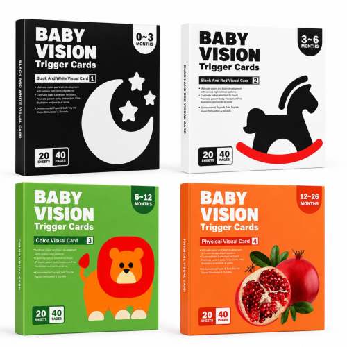 Montessori Baby Flash Cards | Staged by Age 0–36m – Tumble & Twig