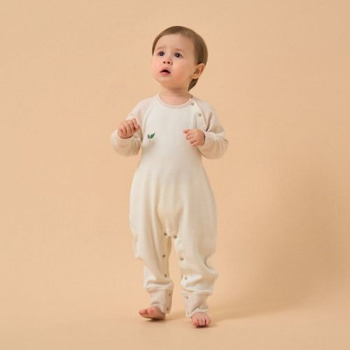 Baby Toddler Modal Pajamas Soft Sleep & Play Romper - Light Brown Light Brown 80cm(9m-18m)