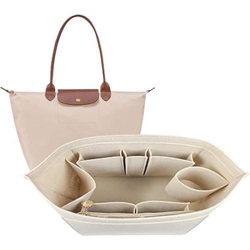 Purse Organizer For Longchamp Purse For Long Champ Le Pliage Insert organizer1012-25beige-L