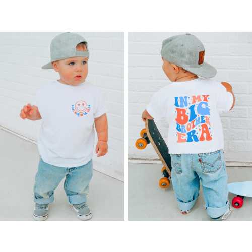 In My Big Brother Era Shirt, Big Brother Shirt, Toddler Shirt, Retro Kids Shirt, Youth Tee, Gifts for Kids, Smiley Face Tee, Gift for Bro
