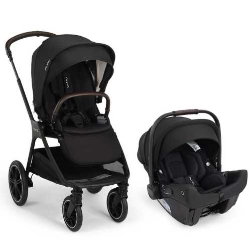 Nuna TRIV lx + PIPA urbn Baseless Infant Car Seat Travel System - Caviar