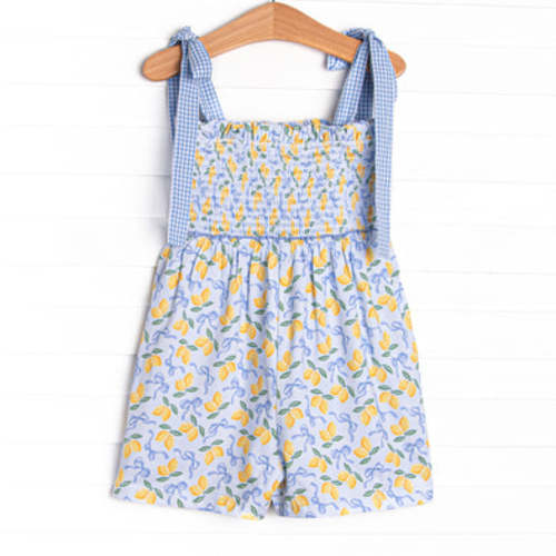 Lemon Grove Short Romper, Blue – Stitchy Fish