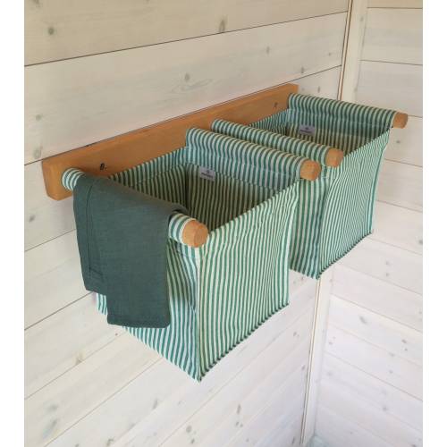 Linen Pocket Organizer: Wall Mounted Canvas Storage