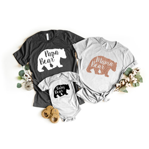 Papa Bear Mama Bear Baby Bear Shirt, Mom Dad Baby Shirts, Family Matching Shirt, Fathers Day Shirt, Mothers Day Shirt, Family Shirts