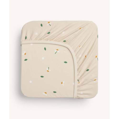 Organic Fitted Sheet Daisy Sprinkle