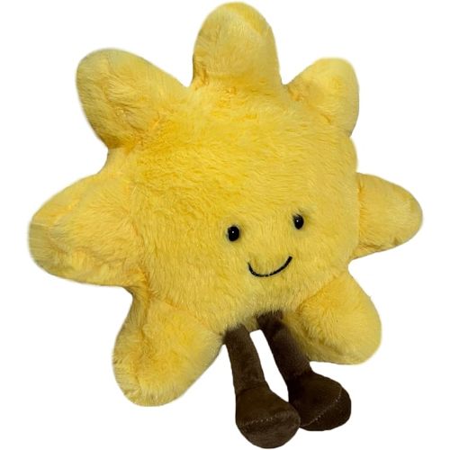 New Sun Plush Moon Plush Toy,Soft Bedside Sofa Pillows Stuffed Animal Plushie Doll Toys Room Decoration Gift for Kids Children (Sun)