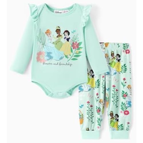Disney Winnie the Pooh Yoda Minnie Mouse Creeper Bodysuits Baby Girl/Boy Organic Cotton Long Sleeve Fall Outfits 0-18 Months