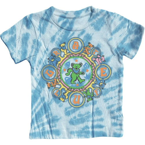 Lively Kids - Rowdy Sprout Grateful Dead Kaleidoscope Bears Tie Dye Tee