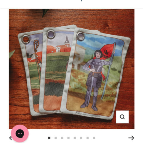 Crinkle Saint Cards