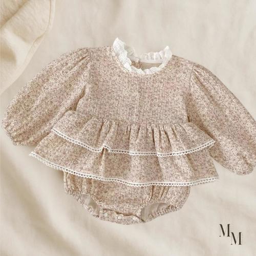 Long Sleeve Cotton Baby Romper Cute Clothing For Baby Girl Gift Idea Dresses For Babies Organic Baby Clothing For Girl Baby Outfit Gift Set