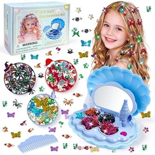 AOSITE Hair Bedazzler for Girls Ages 3-12, Hair Gems Toy