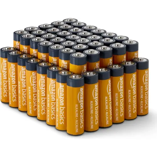 Amazon Basics 48-Pack AA Alkaline High-Performance Batteries, 1.5 Volt, 10-Year Shelf Life