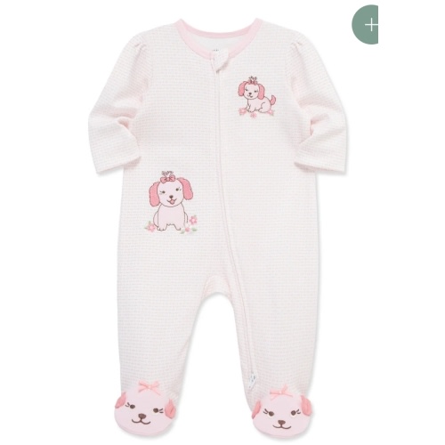 Lovely Pups 2-Way-Zip Footed One-Piece