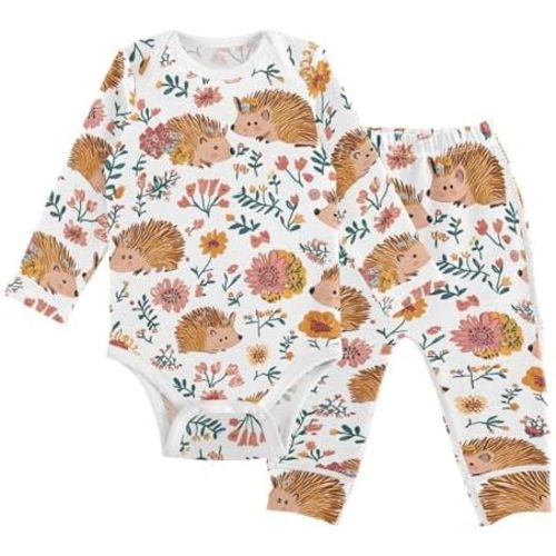 vvfelixl Baby Bodysuits Pants Sets Hanukah Candles Jewish Stars Long Sleeve Baby Clothes for Boys Girls 0-24M