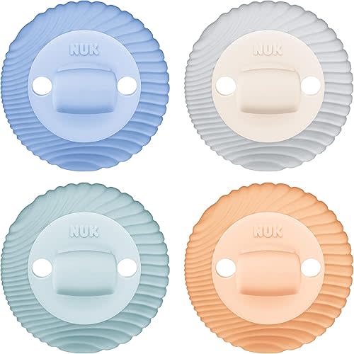 NUK Comfy Duet 100% Silicone Soother 2-in-1 BPA Free Pacifier and Teether