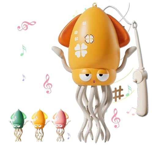 Magic Dancing Octopus Toy - Smart Obstacle-Dodging Robot with LED Light Show & Music, USB Rechargeable Tummy Time Squid Toy for Babies | Electric Crawling Octopus | Interactive Gift for Kids 3+
