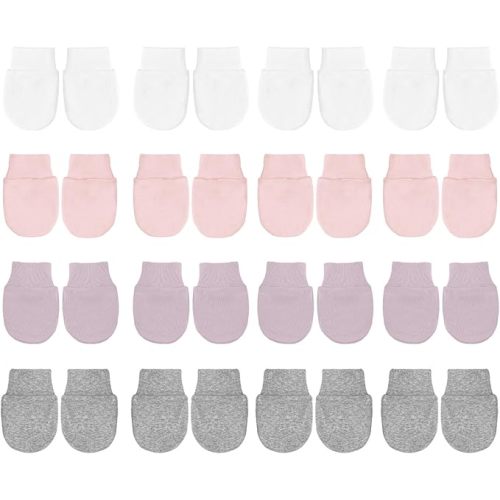 No Scratch Baby Mittens Newborn Infant Toddler Mittens Soft Elastic Wrist Gloves Mitten for 0-6 Months Boys Girls