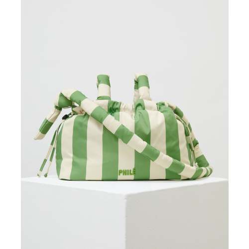 Pram Caddy - Green Stripe