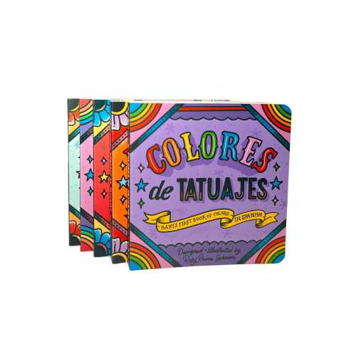Tattoo Board Book 5 Book set in English and Spanish