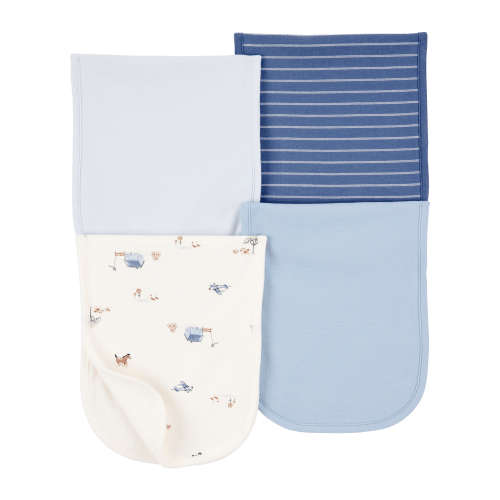 Baby 4-Pack Burp Cloths - Blue - Carter's | Carter's