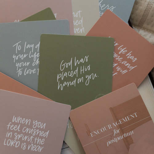 Encouragement for Postpartum Verse Card Set – The Daily Grace Co.