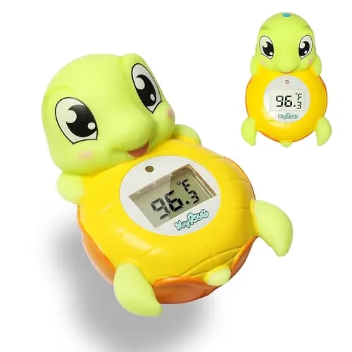 Backstroke Sea Turtle Baby Bath Thermometer,The Infant Baby Bath Floating Toy Safety Temperature Water Thermometer, BPA Free, New Baby Essentials