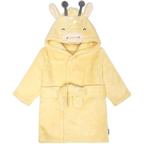 Gerber Unisex Baby Plushy Soft Hooded Animal Character Bathrobe