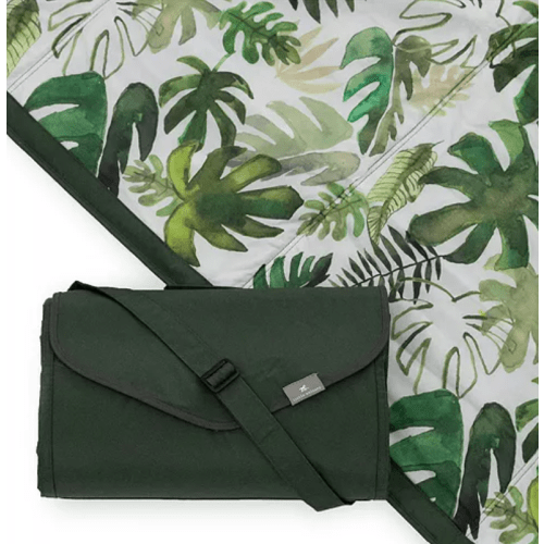 Little Unicorn Outdoor Baby Blanket - 5 x 10 Tropical Leaf