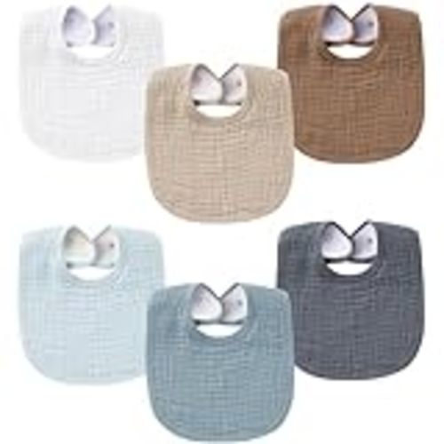 Amazon.com: Muslin Bibs for Baby Boys Girls,Organic Muslin Baby Bib for Drooling and Teething,Soft Bandana Drool Bibs 5 Pack : Baby