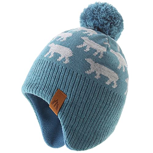 Moon Kitty Baby Boys Hats Toddler Beanies for Boys Winter Fleece Winter Hat Boys