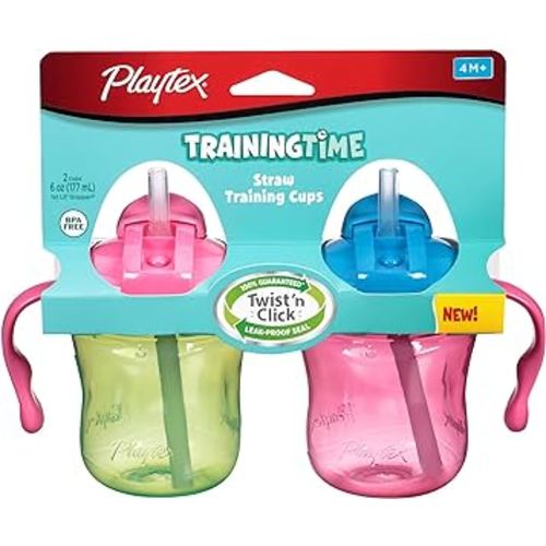 Playtex Training Time Straw Cups (4 Total Cups)