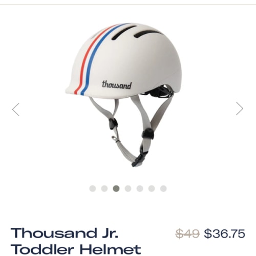 Speedway Creme Toddler Helmet | Boys & Girls Bike Helmet | Thousand