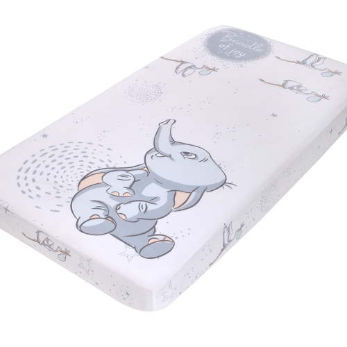 Disney Dumbo Sweet Little Baby 100% Cotton Photo Op Crib Sheet