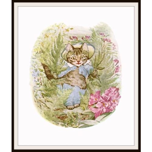 Beatrix Potter Tom Kitten, Vintage Art Print Reproduction, Nursery, Baby Room, Shower Gift 8 x 10"