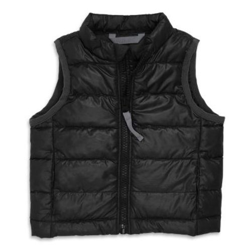 Primary Baby Lightweight Puffer Vest in Black Size 3-6 months
