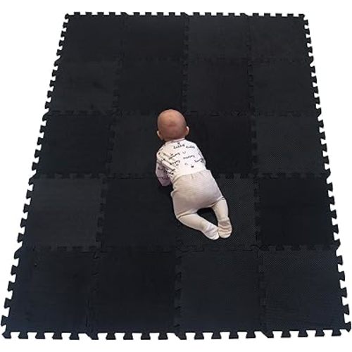 YIMINYUER® 20 Tiles (30cm×30cm×1cm Each Tile) Baby Soft Puzzle Play Mats, Kids Thick EVA Foam Floor, Toddlers & Children's Soft Interlocking Mat R04G301020
