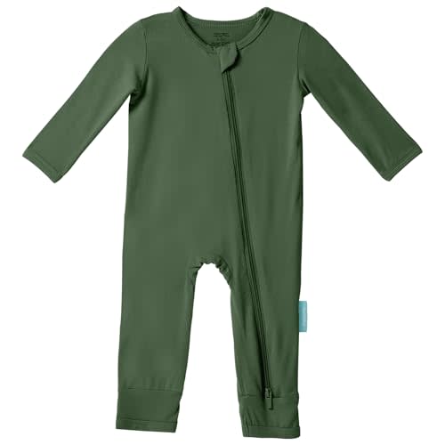 PurComfy Baby Long Sleeve Romper Jumpsuit, Premium Soft Rayon One Piece Pajamas Boy Girl 2-Way Zipper Coverall Sleeper
